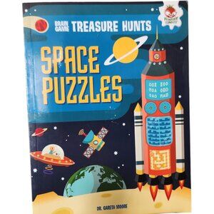New Space Puzzles Book Sodoku Brain Teasers Games Solar System Treasure Hunts No